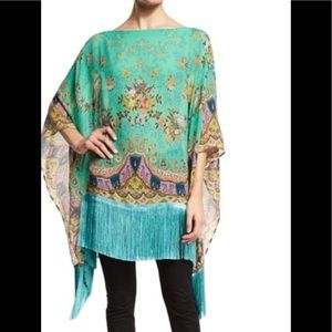 ETRO Silk Poncho Top